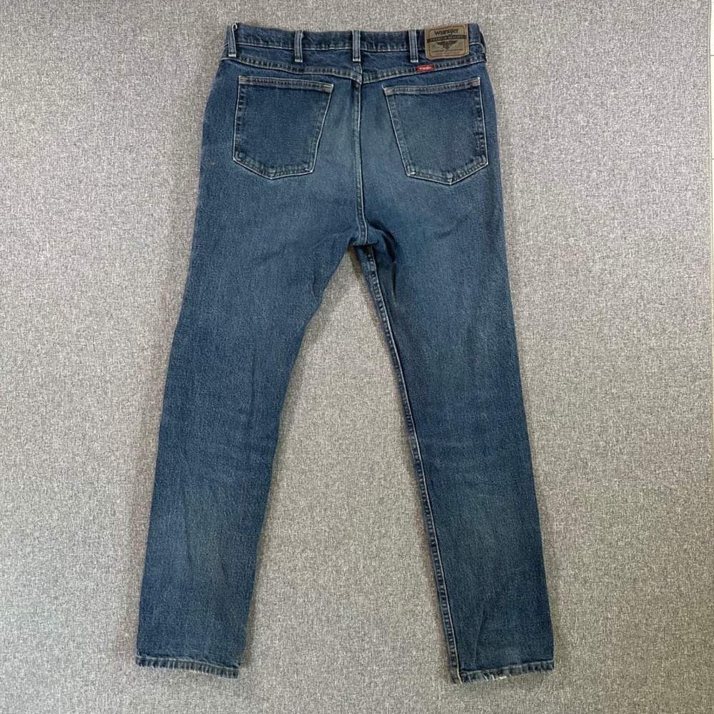 Wrangler Jeans Mens 34x32 1096FXVMF Blue Premium Quality Stretch Denim - Picture 2 of 9